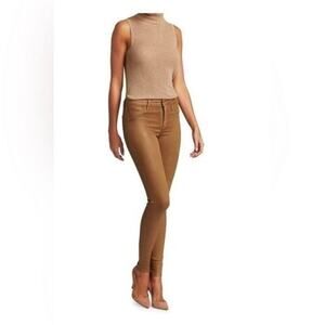 L’agence Jeans Women's Size 24 Coated Skinny High Rise Fitted Marguerite Java